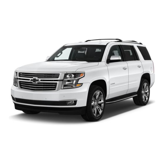 Chevrolet Tahoe 2018 Getting To Know Your