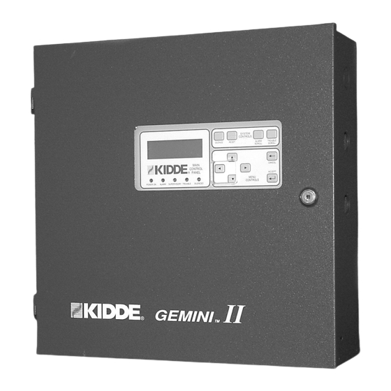 Kidde Gemini II Design, Installation, Operation, And Maintenance Manual