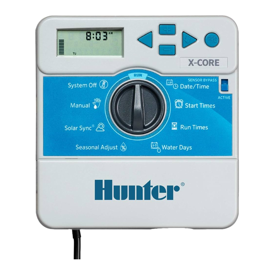 Hunter X-CORE XC-800I Owners Manual And Programming Instructions