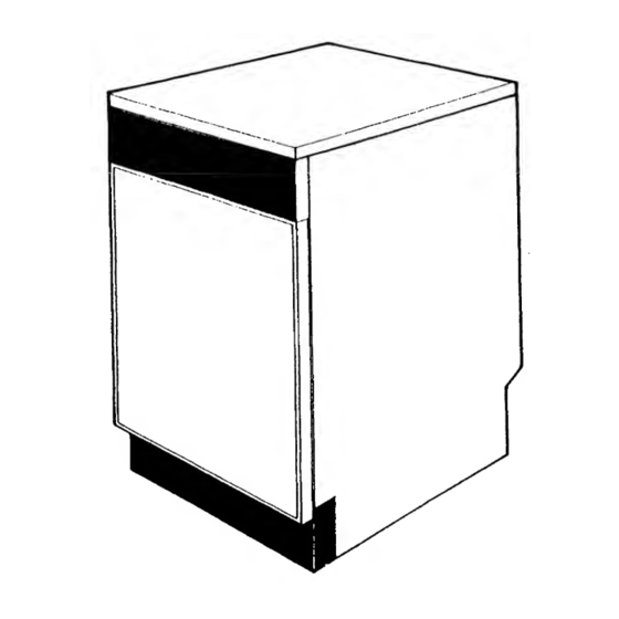 Zanussi DW 15 TCR Instructions For The Use And Care