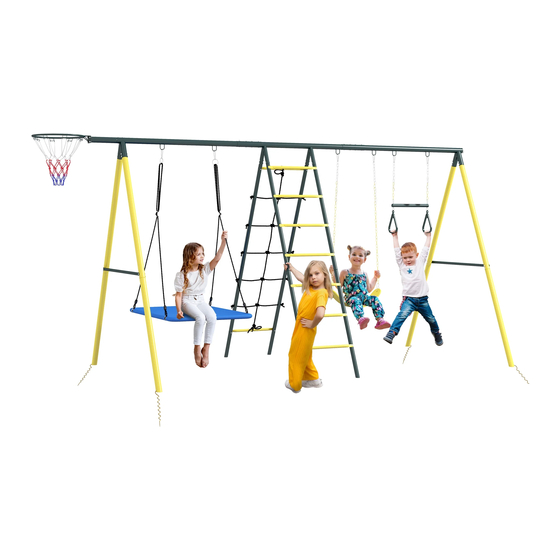 Outsunny 344-084V00 Kids Swing Set Manuals