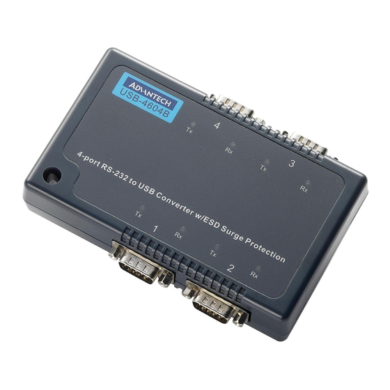 Advantech USB-4604B Manuals