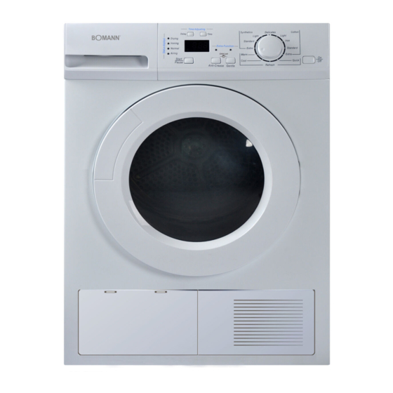 BOMANN WTK 5020 Instruction Manual And User Handbook