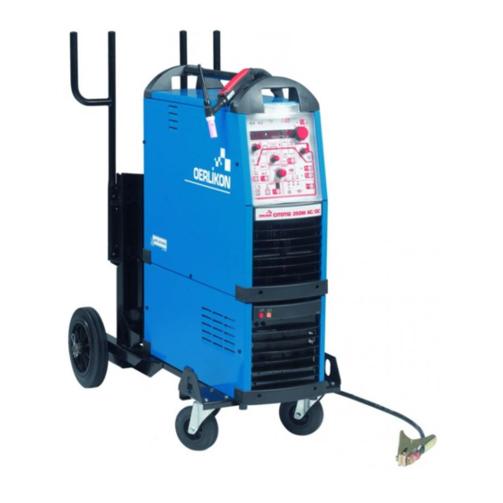 User Manuals: Oerlikon CITOTIG 250 AC/DC Welding