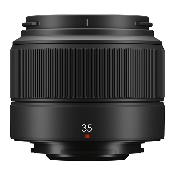 FujiFilm XC35mmF2 Owner's Manual