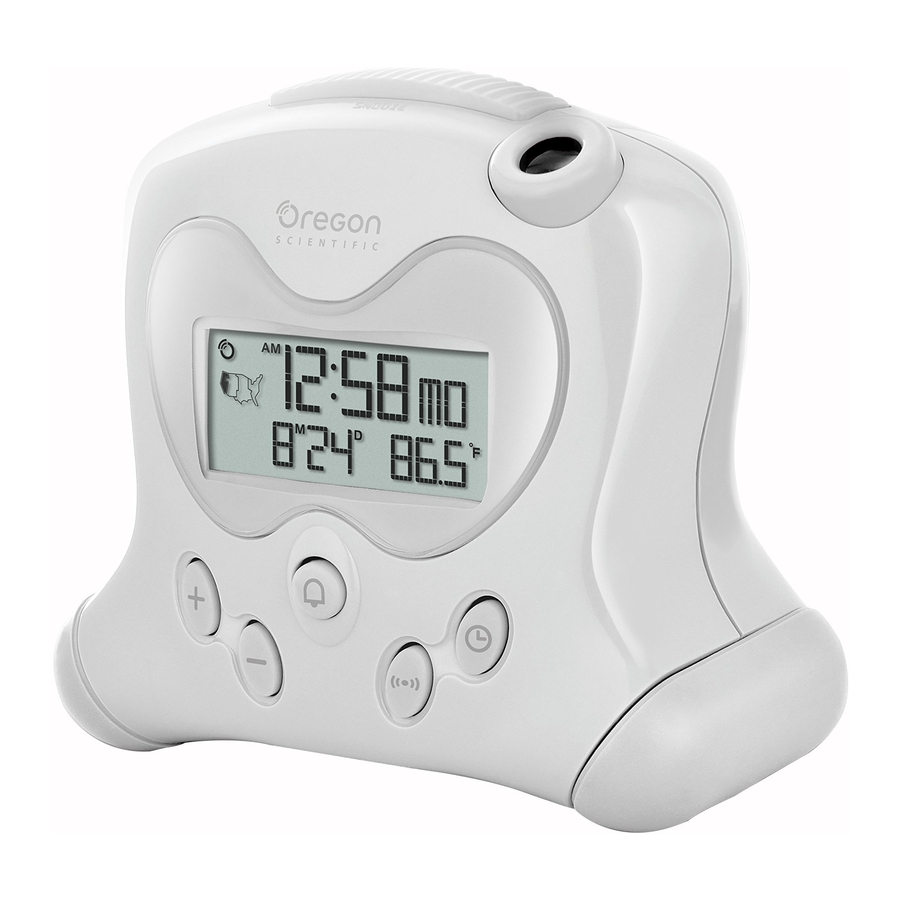Oregon Scientific RM313PU, RM313P - Kids Projection Clock Manual