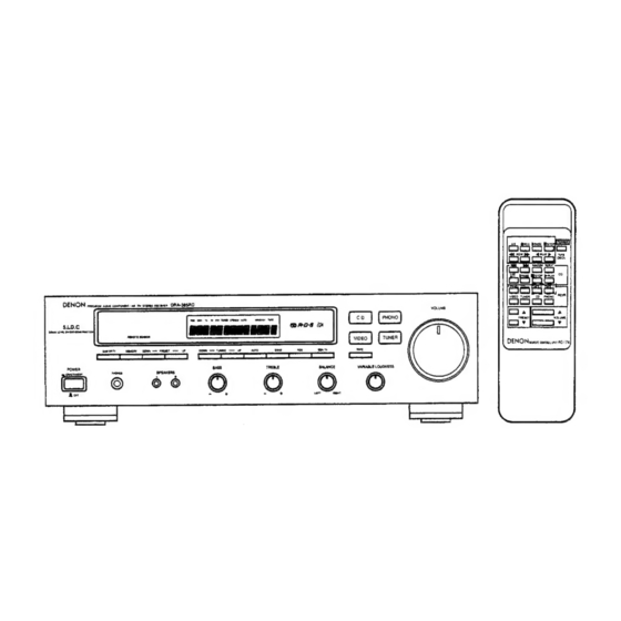 Denon DRA-385RD Operating Instructions Manual