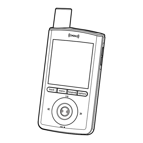 Pioneer XMp3 User Manual