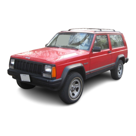 Jeep Cherokee 1993 Maintenance Information