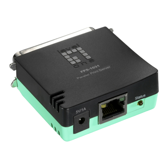 LevelOne FPS-1031 Quick Installation Manual