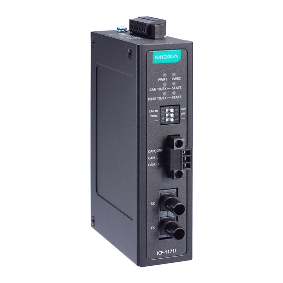 Moxa Technologies ICF-1171I Series Quick Installation Manual