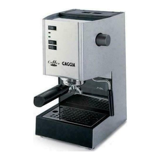 Gaggia COFFEE DELUXE Operating Instructions Manual