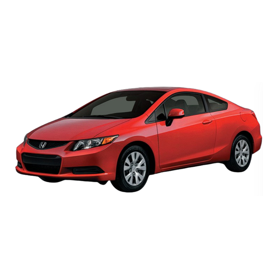 Honda 2012 CIVIC COUPE LX Technology Reference Manual
