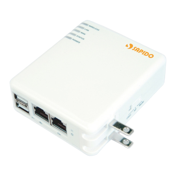 Sapido Gr-1100 User Manual