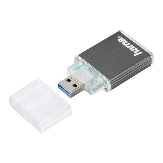 Hama 124024 USB Card Reader Manuals