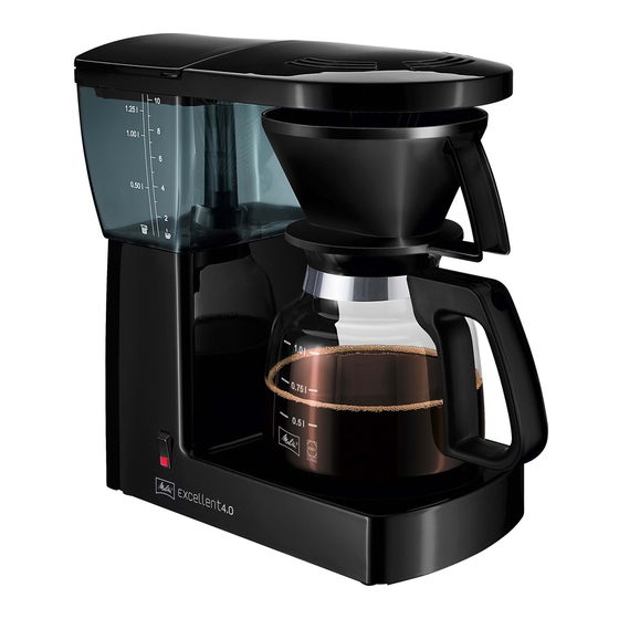 Melitta Excellent Operating Instructions Manual