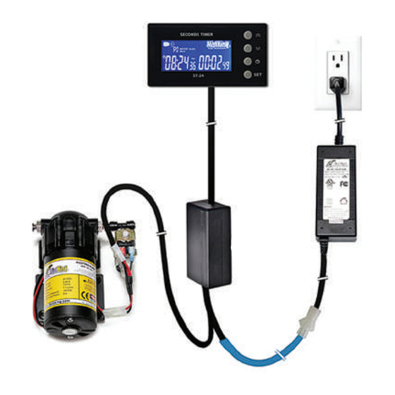 MistKing Seconds Timer Quick Start Manual