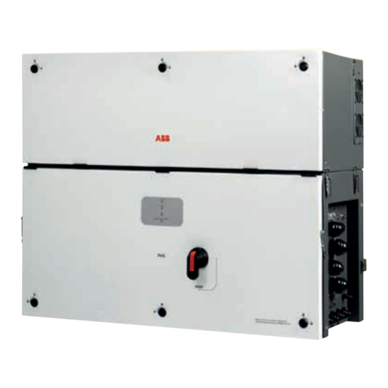 Fimer PVS-166-175-TL-US Quick Installation Manual