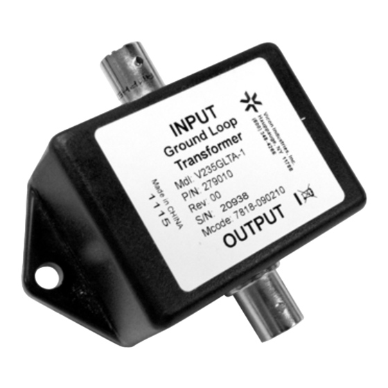 Vicon V235GLTA-1 Instruction Manual
