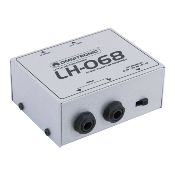 Omnitronic LH-068 User Manual