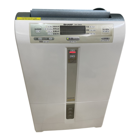 Sharp DW-208EX Manuals