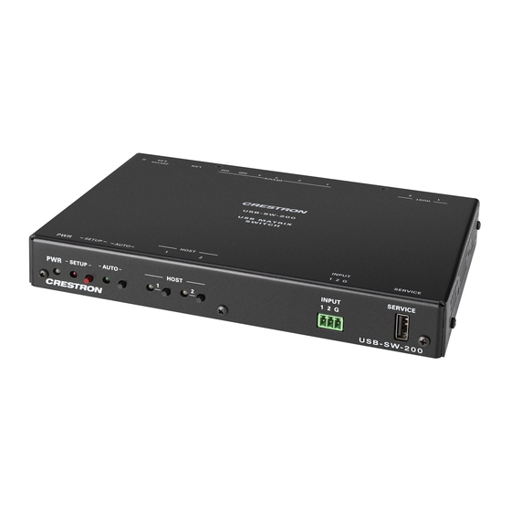 Crestron USB-SW-200 Product Manual
