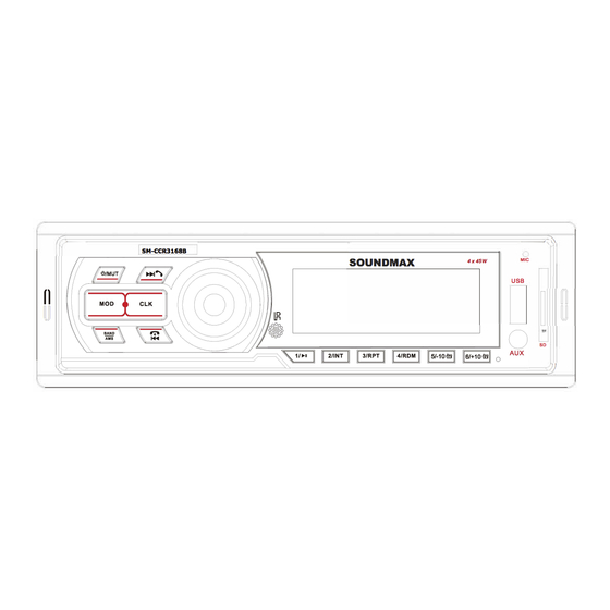 SoundMax SM-CCR3168B Instruction Manual