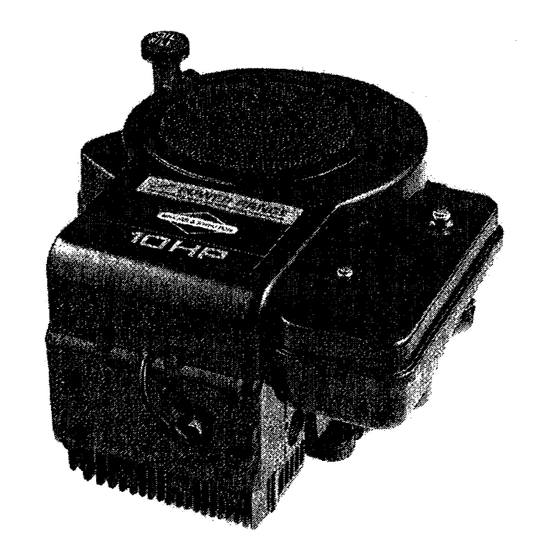 Briggs & Stratton 255700 Series Operating And Maintenance Instructions Manual