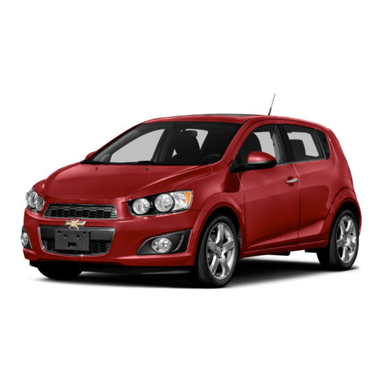 Chevrolet Sonic 2015 Manual