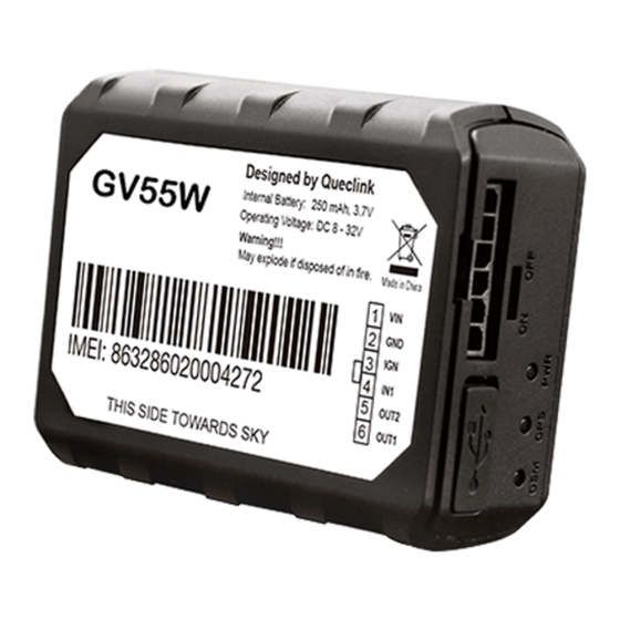 Queclink TRACGV55WUM001 Manuals