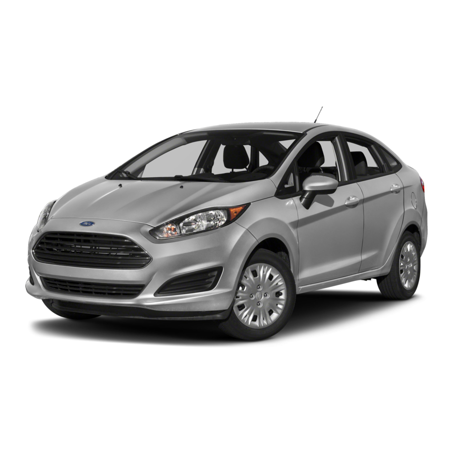 Ford Fiesta 2018 Quick Reference Manual