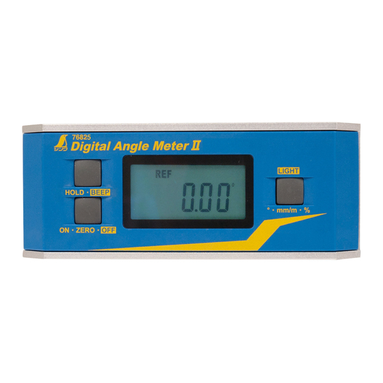 Shinwa Digital Angle Meter II Instruction Manual