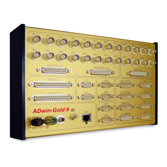 Jäger ADwin-Gold II Manual