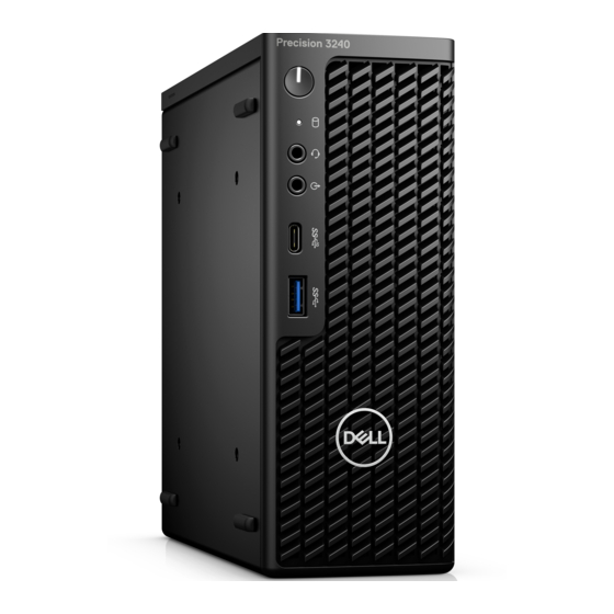 Dell Precision 3240 Compact Setup And Specifications