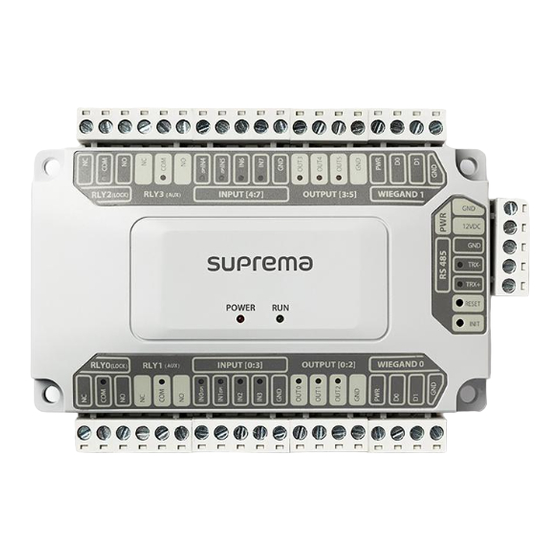suprema DM-20 Installation Manual