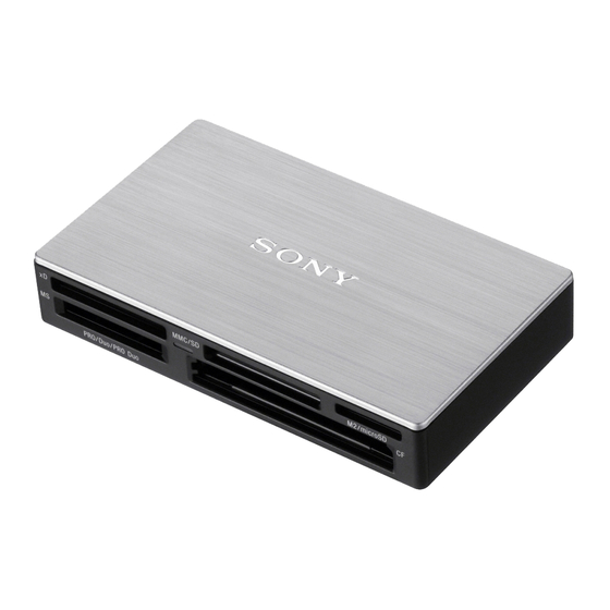 Sony MRW-EA7 Operating Instructions Manual