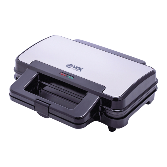 User Manuals: VOX electronics SM-2096M Sandwich Maker