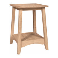 Whitewood Furniture BOMBAY OT-4TE Assembly Instructions