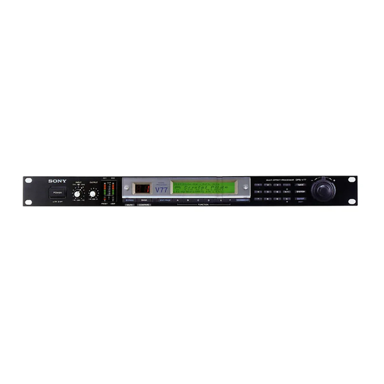 Sony dps-v77 Operating Instructions Manual