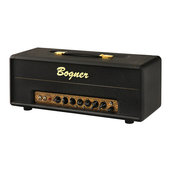 Bogner Helios Eclipse User Manual