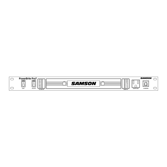 Samson PowerBrite Pro7 Owner's Manual