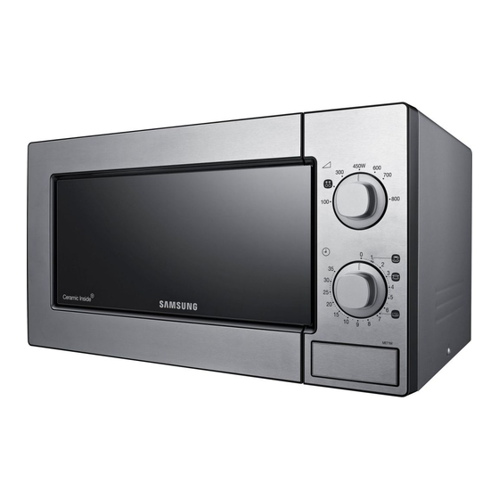 Samsung ME71M Owner's Instructions & Cooking Manual