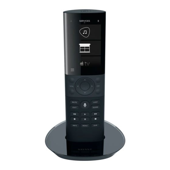 Savant outlet Pro Remote + Charging Base REM-1000