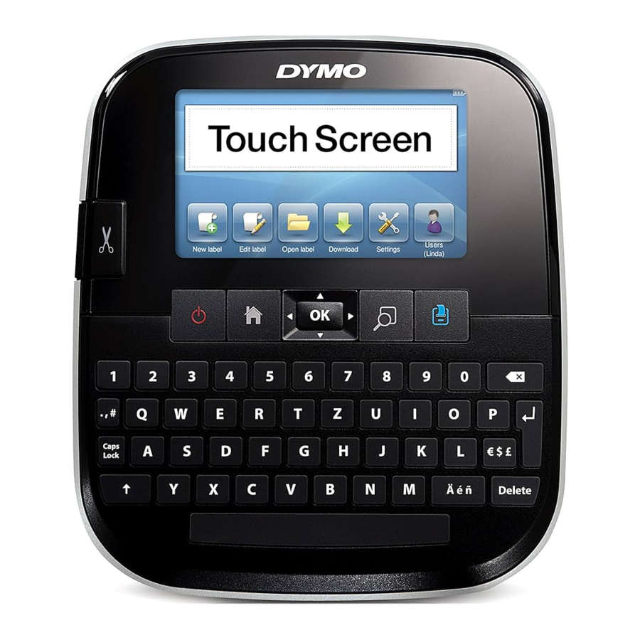 Dymo LabelManager 500TS - Multifunctional Touchscreen Label Maker Manual