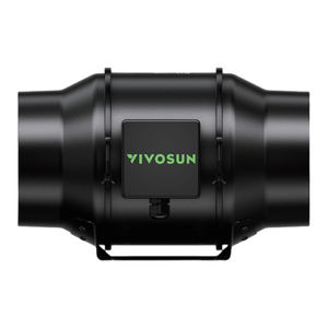 VIVOSUN Smart Rohrventilator 100mm/Abluftset AeroZesh G4 mit GrowHub E42A , Temperatur- & Feuchtigkeitsregler, WiFi/App-Fernsteuerung, Aktivkohlefilter und Schlauch für Growzelte und Hydrokultur