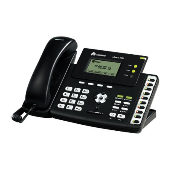 Huawei eSpace 7830 Qucik Start