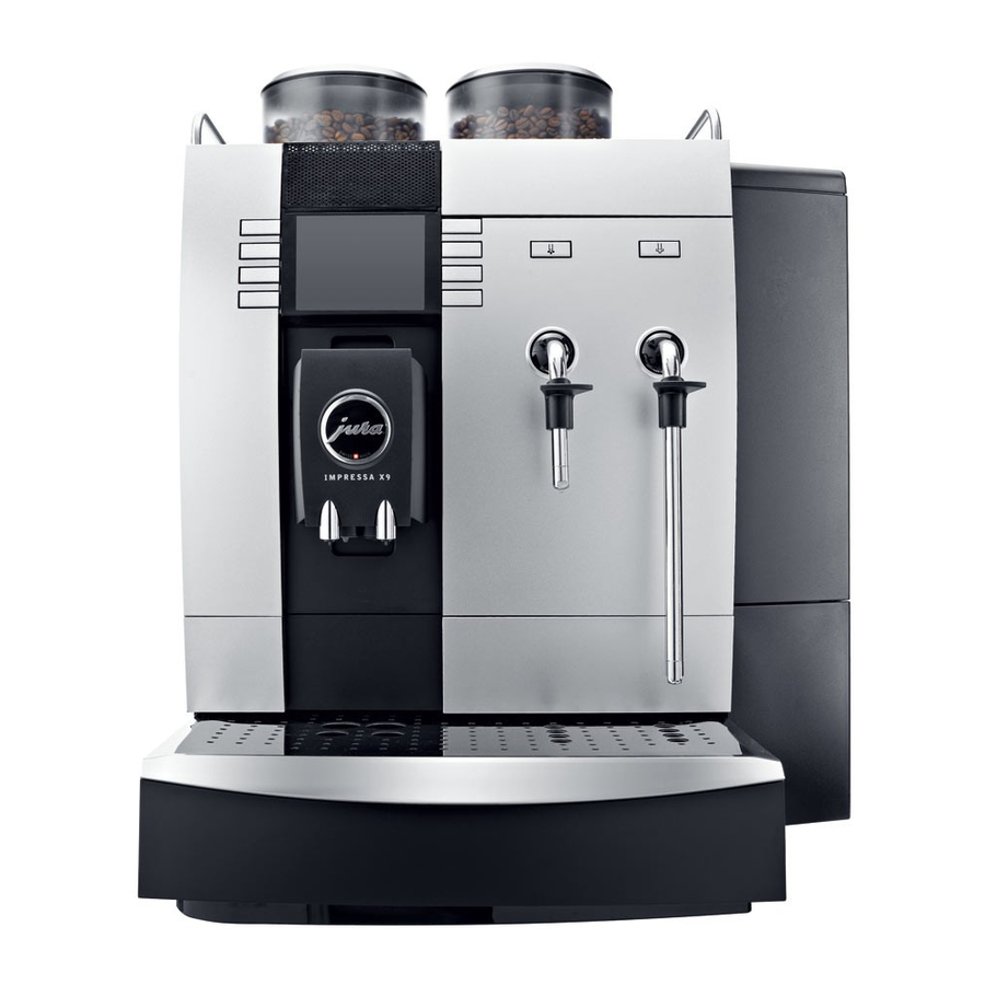Jura impressa x9 Cleaning And Maintenance Instructions