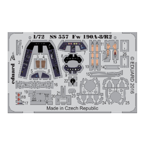 Eduard Zoom Fw 190A-8/R2 Manual