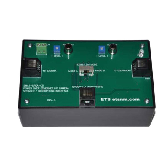 ETS SMA1 Instructions