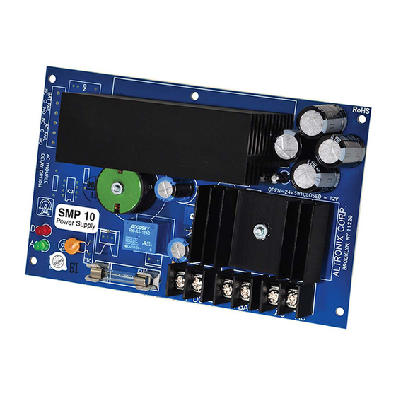 Altronix SMP10 Installation Manual